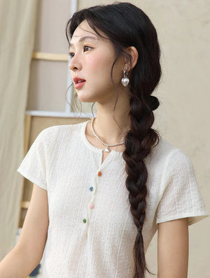 VILZSTUDIOS Short Sleeved Knitted T-Shirt