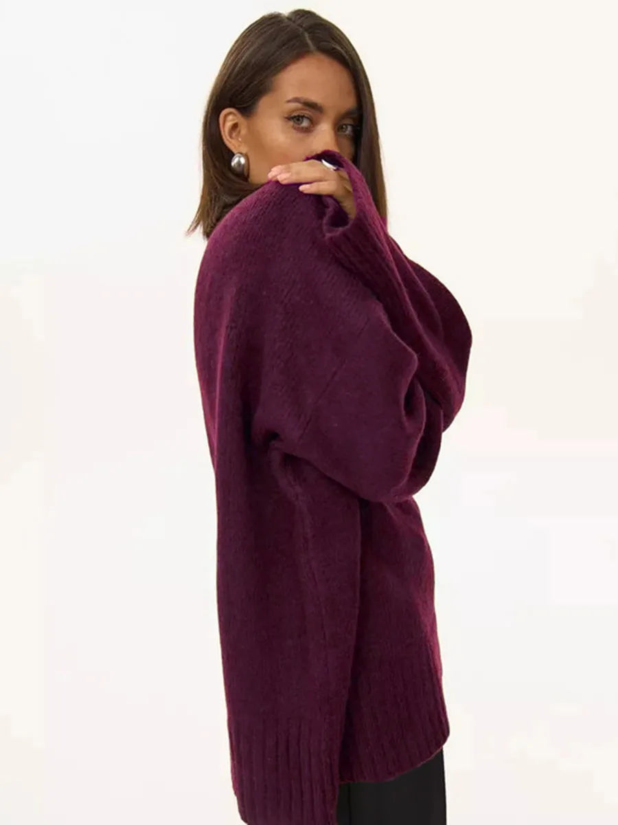 VILZSTUDIOS Brown Oversize Horn Cuff Sweater