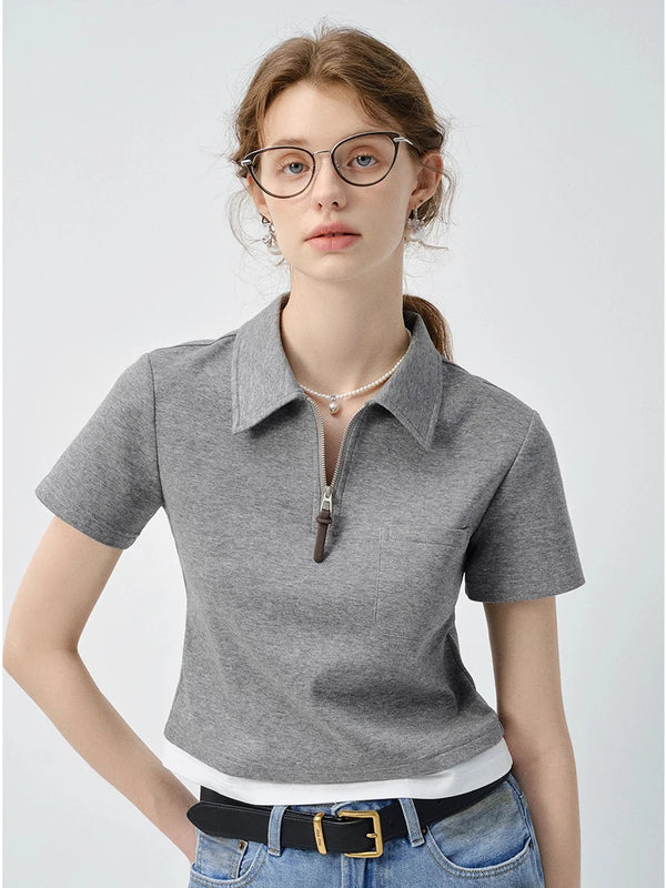 Grey Polo T-Shirt