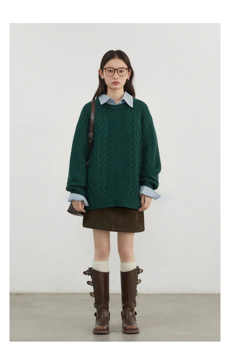 VILZSTUDIOS Stylish Twist Knit Sweater