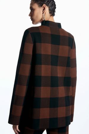 VILZSTUDIOS Woolen Plaid Knit Sweater