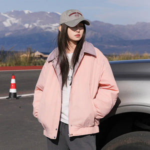 VILZSTUDIOS Simple Retro Bomber Jacket
