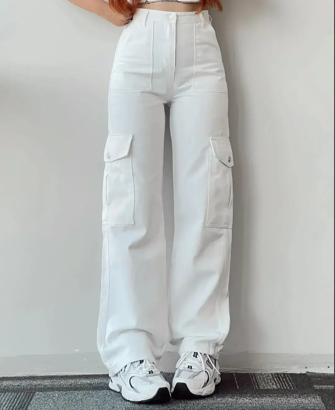 VILZSTUDIOS Solid Color Straight Leg Pants