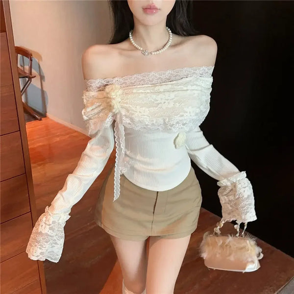 Elegant Flower Lace Blouse