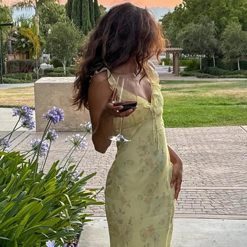 VILZSTUDIOS Floral Beachwear Maxi Dress
