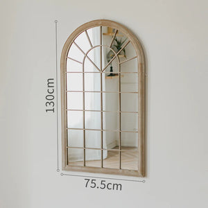 VILZSTUDIOS Huohan retro fake window decoration French wall-mounted mirror floor-to-ceiling fitting entrance living room fireplace mirror B