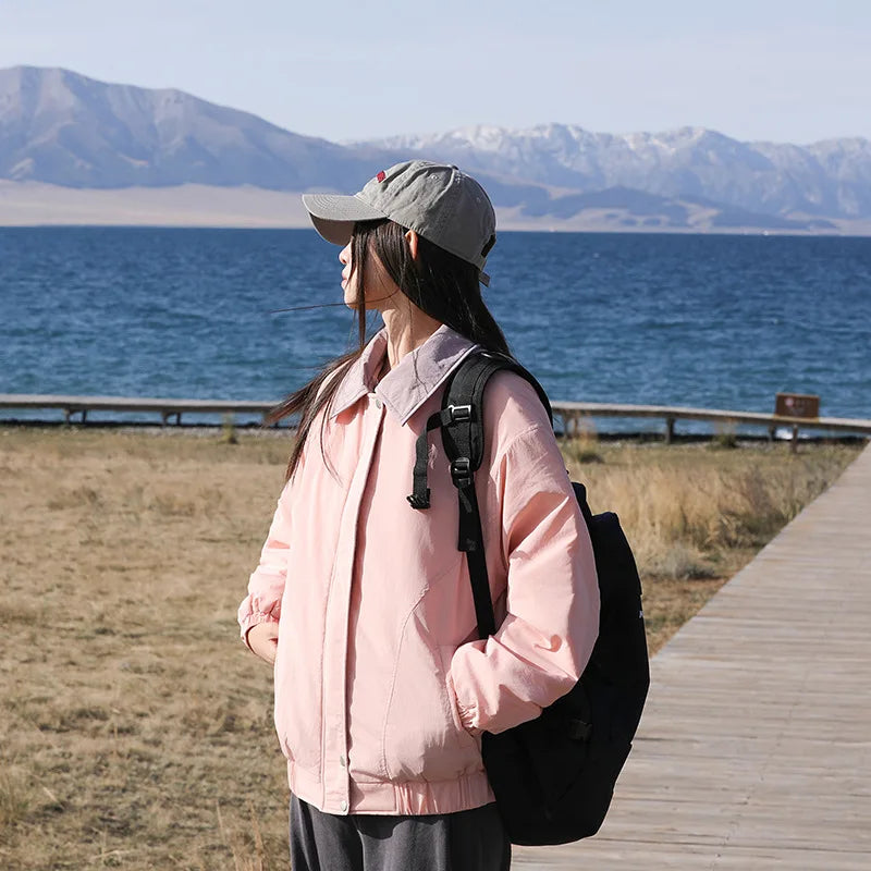 VILZSTUDIOS Simple Retro Bomber Jacket