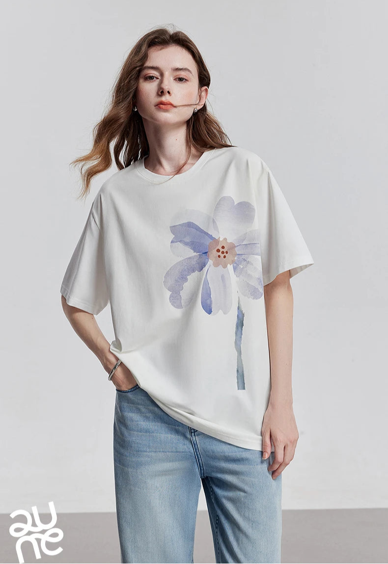 VILZSTUDIOS Stylish Short Sleeve Spring Women T-Shirt