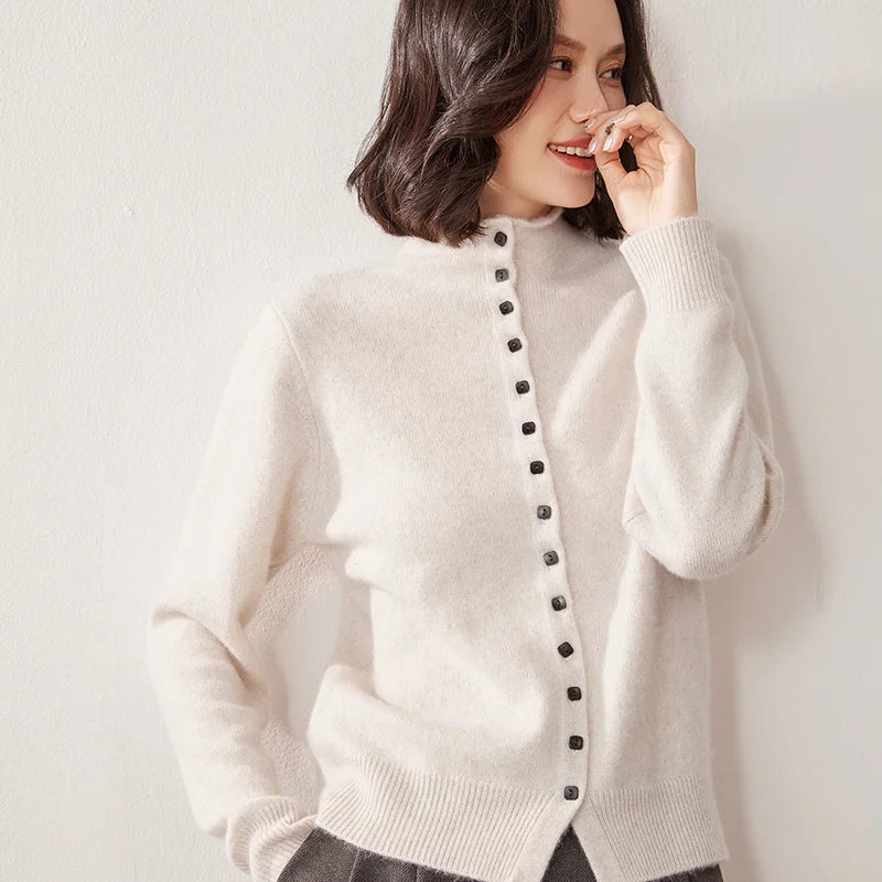 VILZSTUDIOS Luxurious Thick Knit Cashmere Cardigan