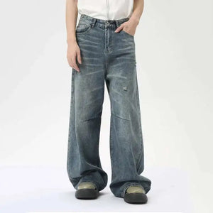 VILZSTUDIOS American Style Loose Fit Straight Jeans