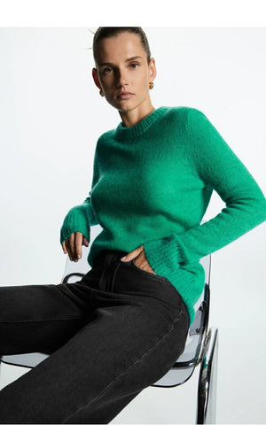VILZSTUDIOS Casual Mohair Knit Sweater