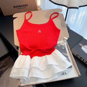VILZSTUDIOS Stylish Tennis Top & Skirt Set