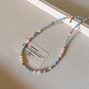 VILZSTUDIOS Freshwater Pearl Collar Chain Necklace