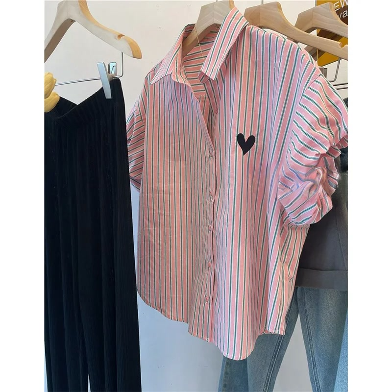 VILZSTUDIOS Chic Cotton Lantern Sleeve Shirt