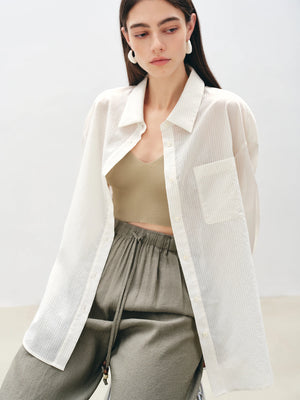 VILZSTUDIOS Versatile Minimalist Loose Casual Shirt