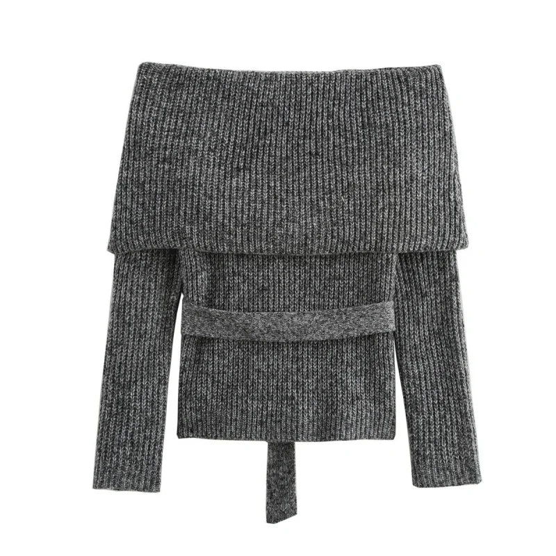 VILZSTUDIOS Retro Off Shoulder Sweater