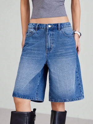 VILZSTUDIOS High Waisted Slimming Denim Shorts