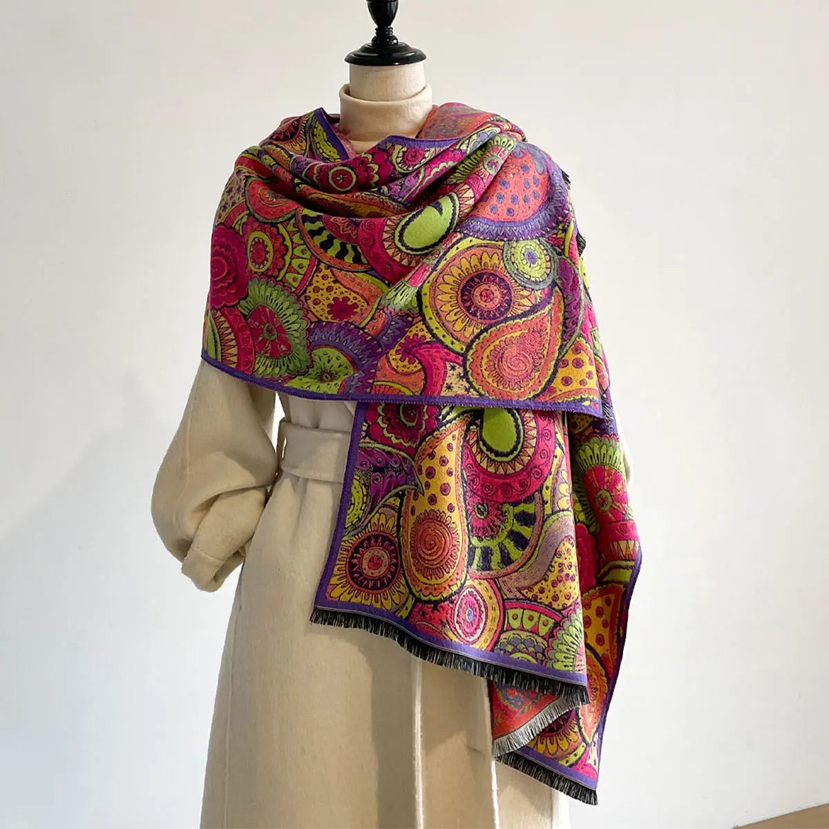 VILZSTUDIOS Luxury Colorful Pashmina Scarf