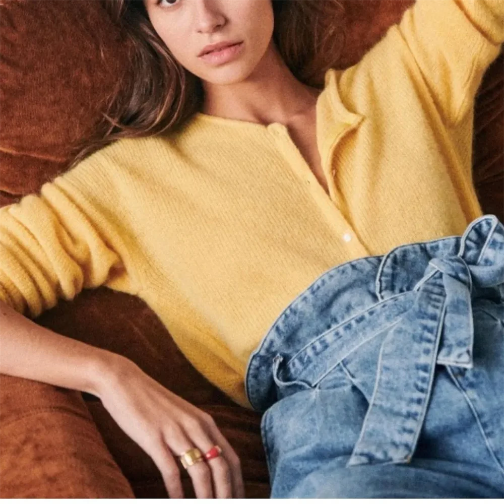 VILZSTUDIOS Lightweight Long Sleeve Knit Cardigan