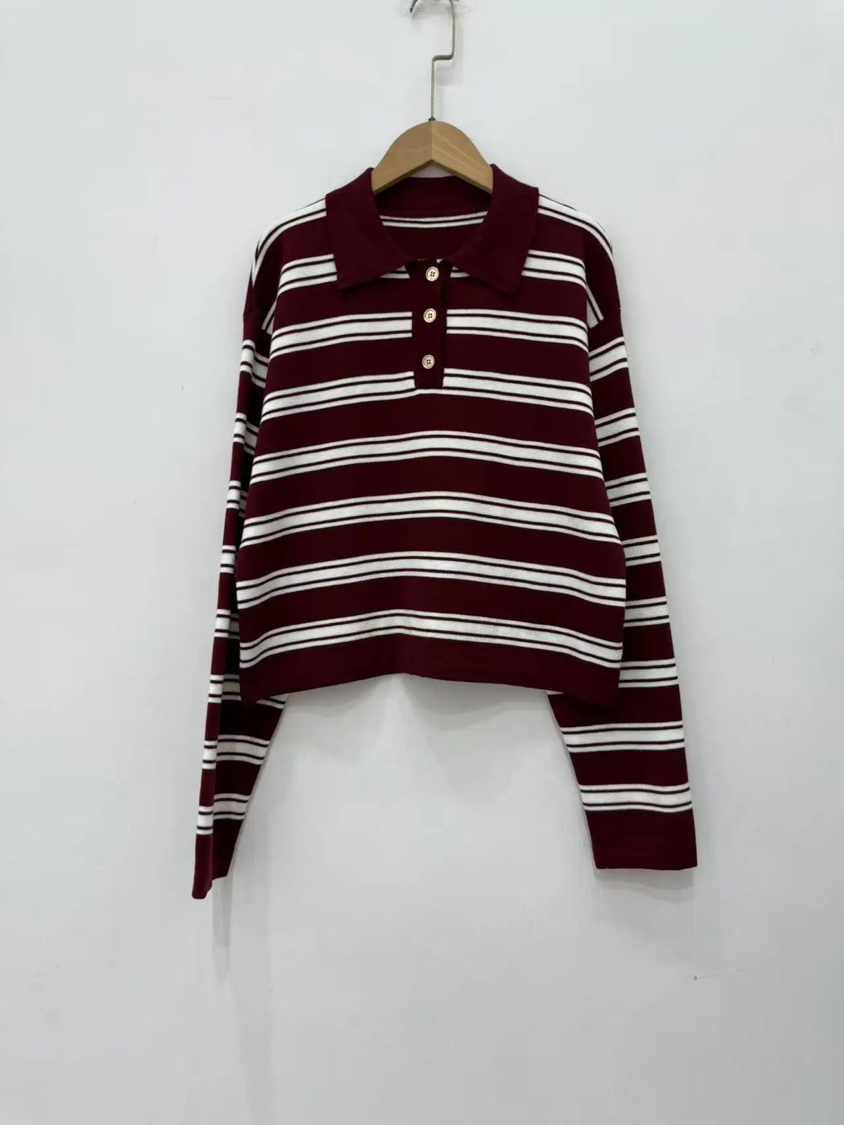 VILZSTUDIOS Contrast Color Stripes Knitted Sweater