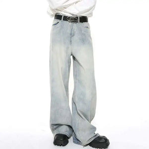 VILZSTUDIOS Washed Wide Leg Jeans