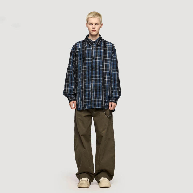VILZSTUDIOS Classic Oversized Plaid Shirt