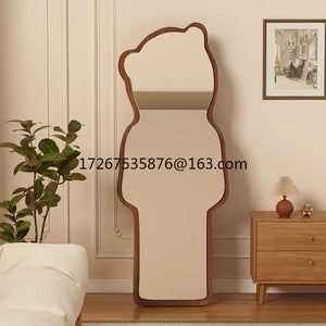 VILZSTUDIOS Floor-to-ceiling bear special-shaped full-body full-length mirror household mirror bedroom three-dimensional irregular cloud