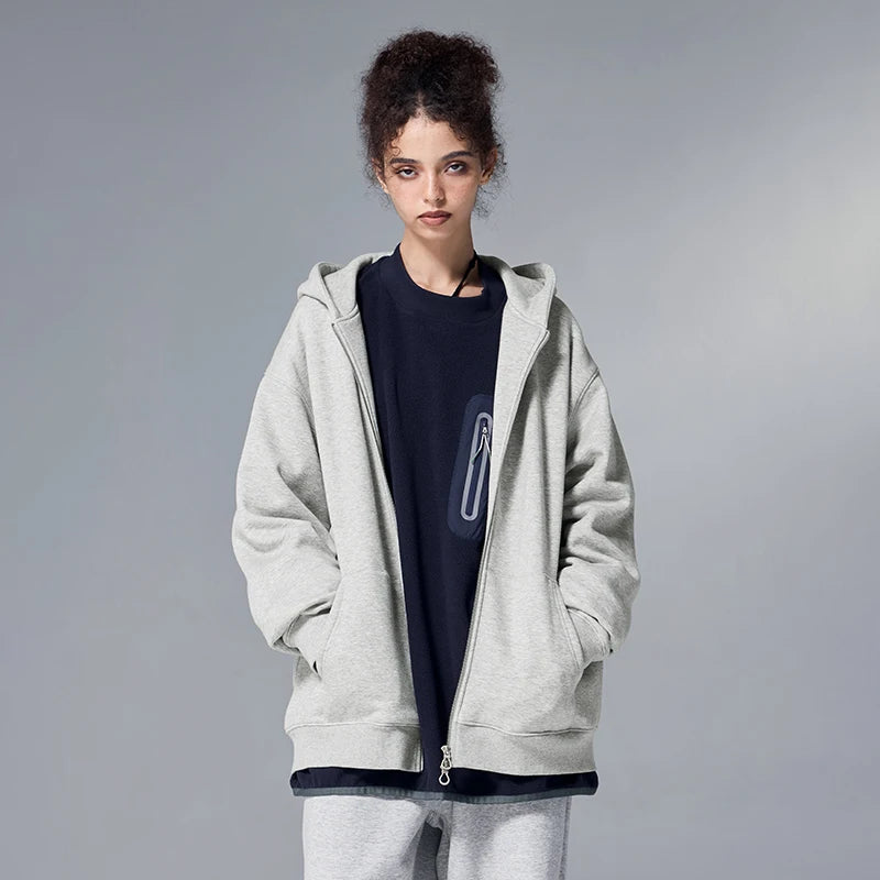 VILZSTUDIOS Premium Trendy Fleece Full Zip Hoodie