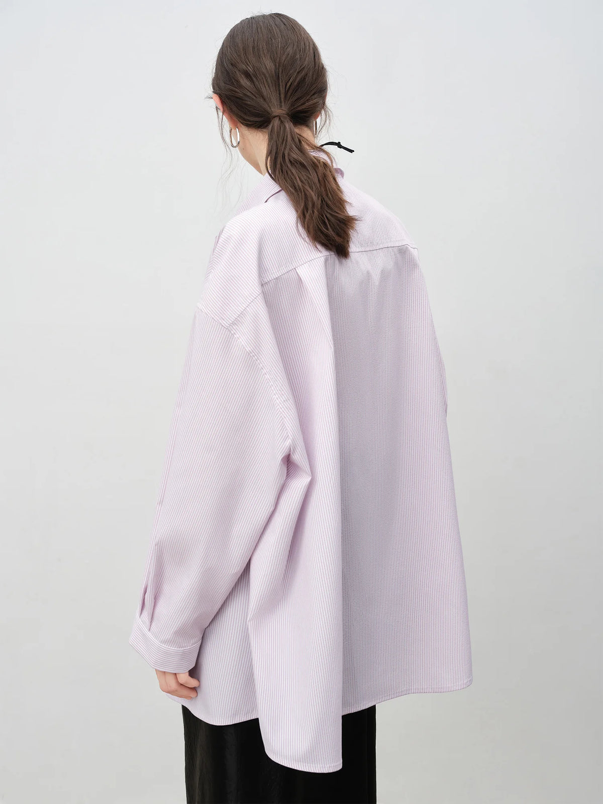 VILZSTUDIOS Oversized Striped Long Sleeve Shirt