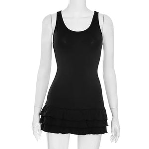 VILZSTUDIOS Ruffled Sleeveless Slim Fit Top