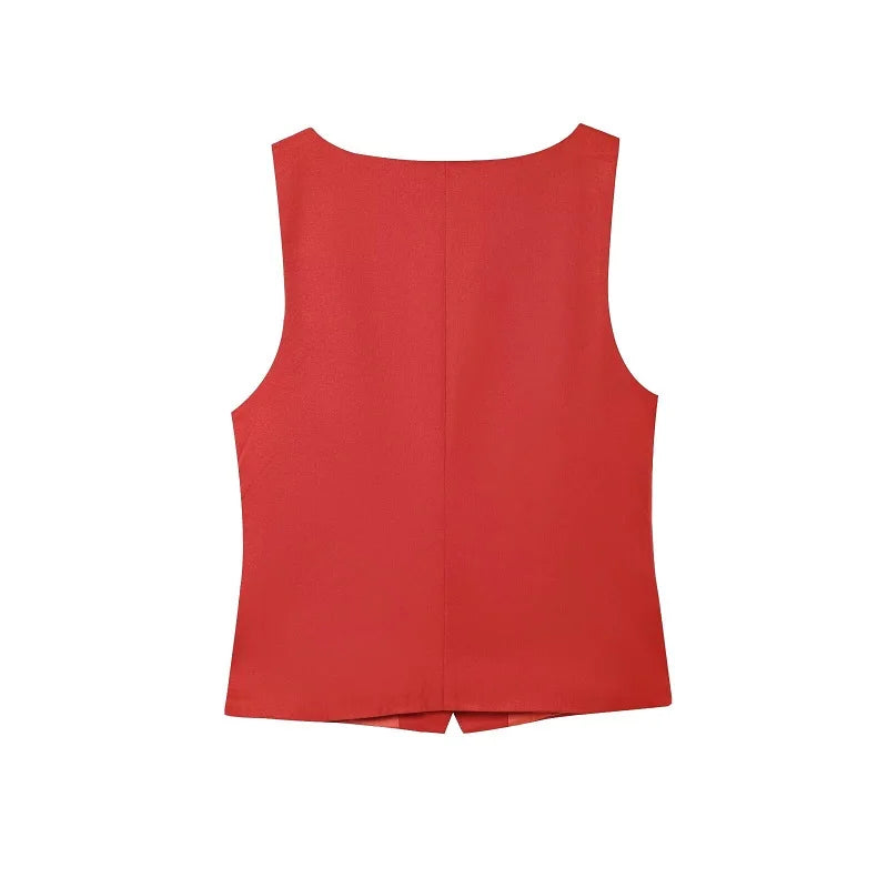 VILZSTUDIOS Classy Button-Up Vest