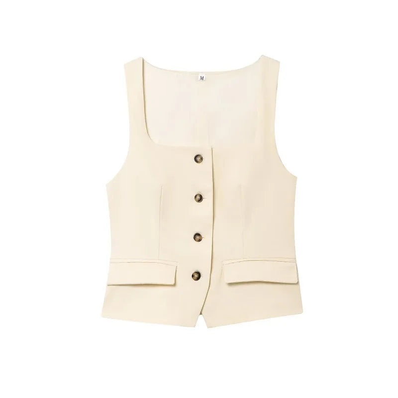 VILZSTUDIOS Classy Button-Up Vest