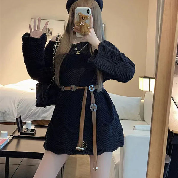 Chic Hollow Knitted Sweater