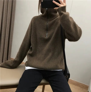 VILZSTUDIOS Casual Knitted Wool Sweater