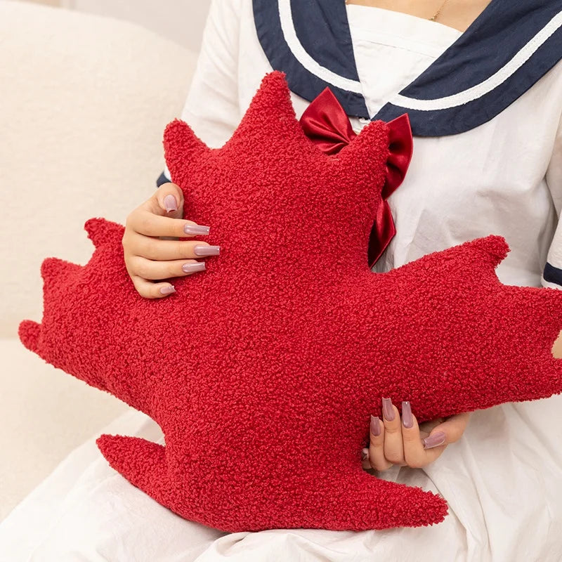 VILZSTUDIOS Canadian Flag Maple Leaf Plush Cushion