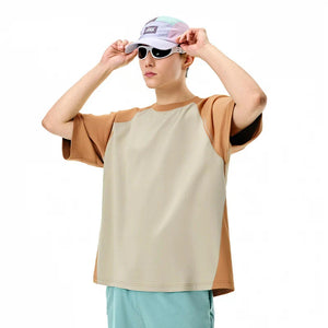 VILZSTUDIOS Breathable Quick Dry Color Block T-Shirt