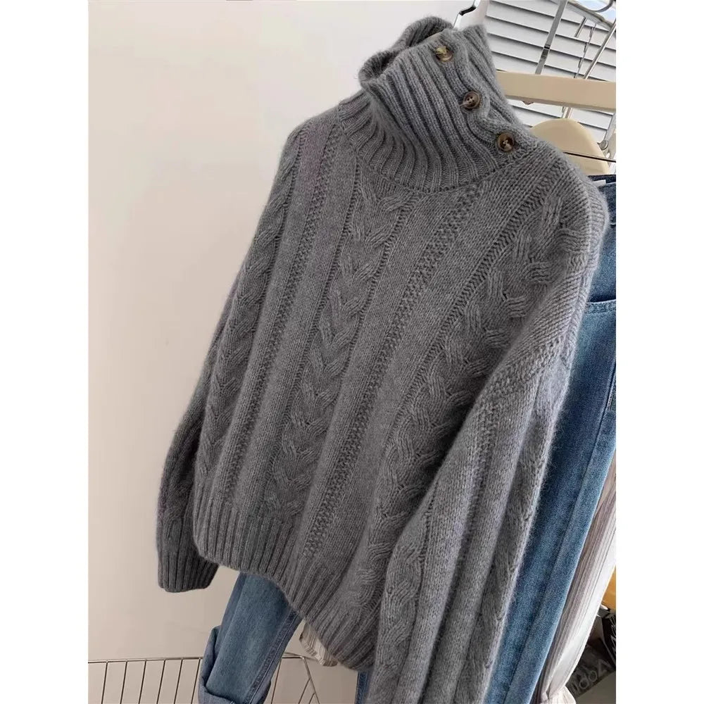VILZSTUDIOS High-Neck Knitted Cashmere Sweater