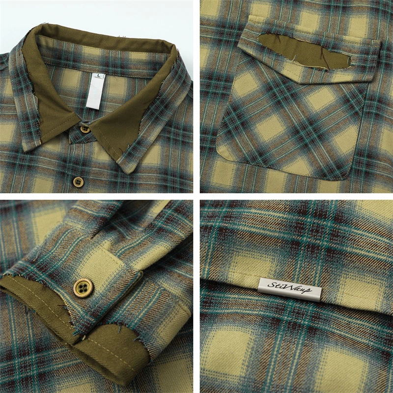 VILZSTUDIOS Plaid Casual Women's Shirt