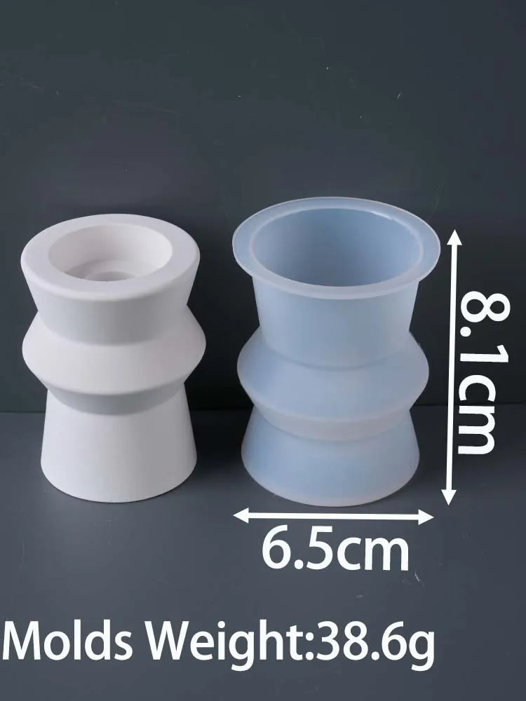 VILZSTUDIOS Modern Nordic Candle Holder Mold