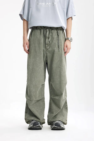 VILZSTUDIOS Heavy Washed Straight Leg Pants