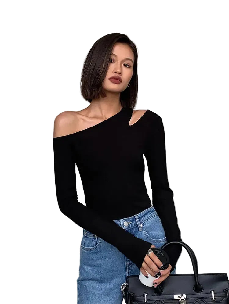 VILZSTUDIOS One Shoulder Slim Fit Top