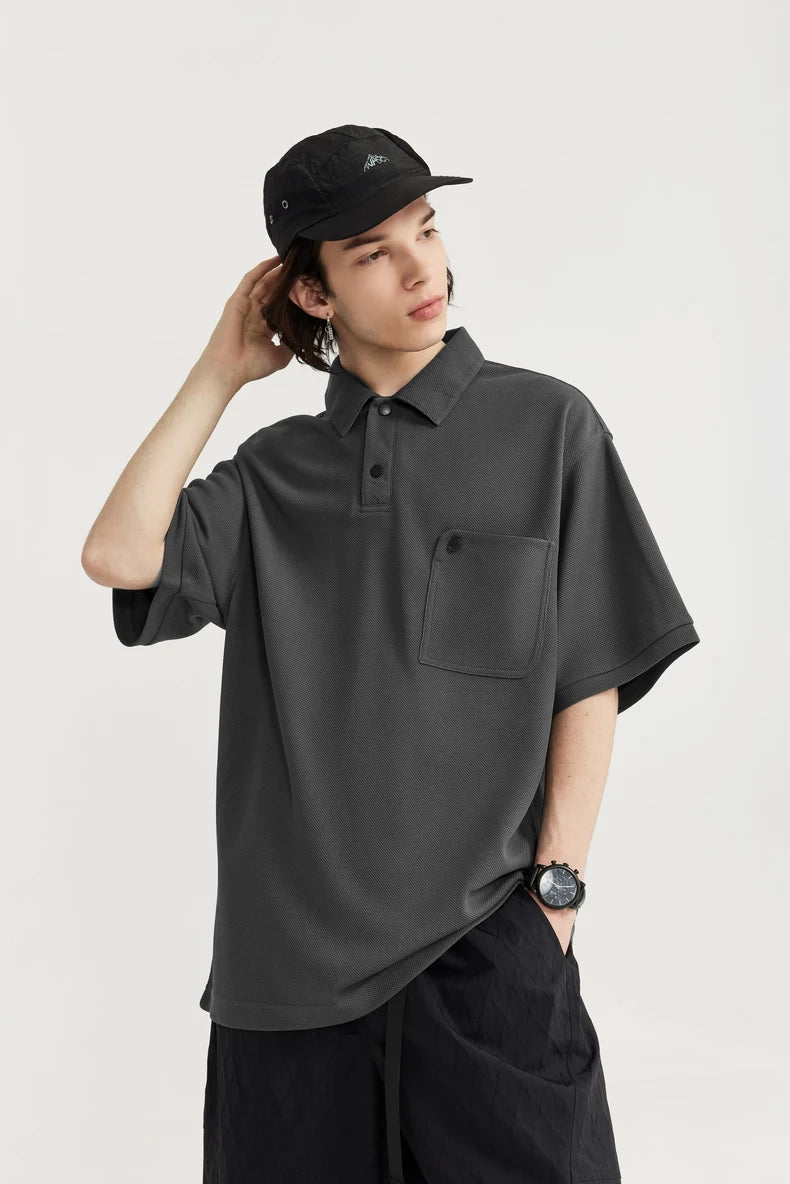 VILZSTUDIOS Classic Heavyweight Pique Polo Men Shirt