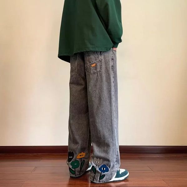 Vintage Baggy Jeans mit geradem Bein