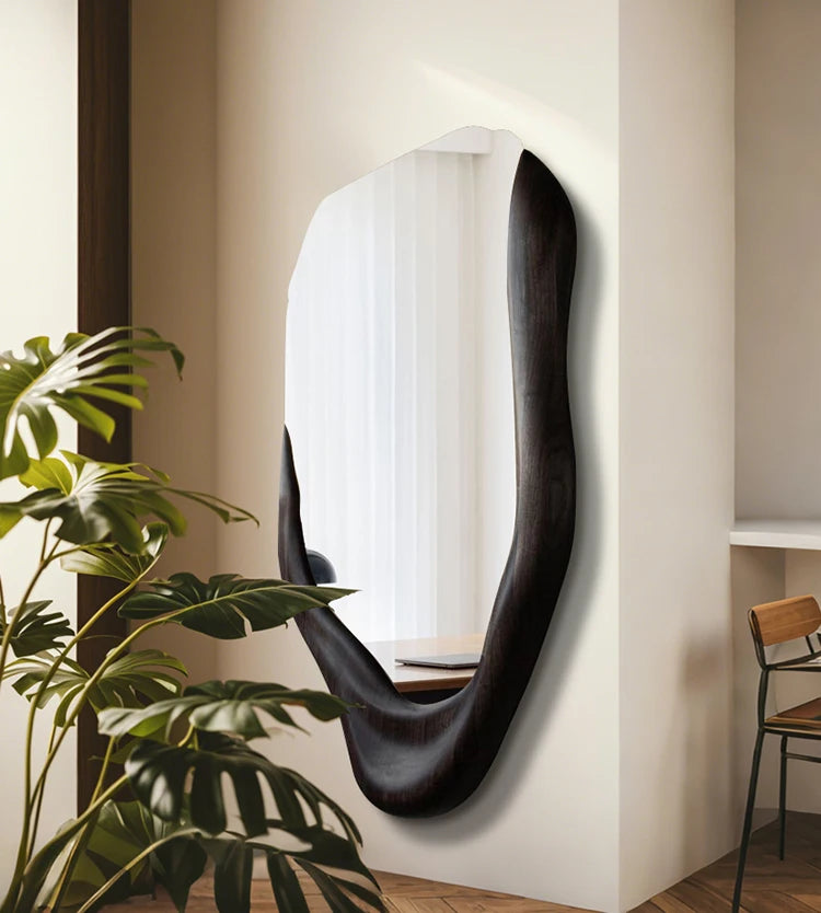 VILZSTUDIOS Irregular Wall Mirror Living Room Modern Girls Men Bedroom Bathroom Luxury Funky Mirror Asymmetrical Espelhos Home Decorations