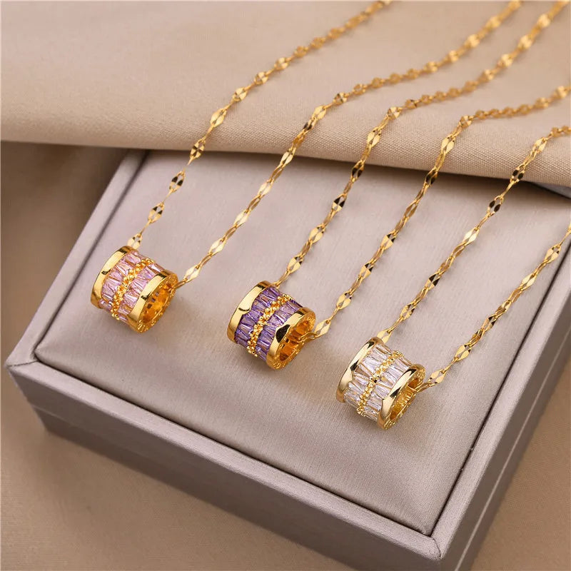 VILZSTUDIOS 3 Colors Luxury Lucky Beads Necklaces