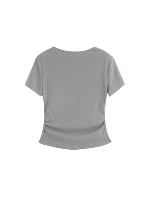 VILZSTUDIOS Slim Fit Square Neck T-Shirt