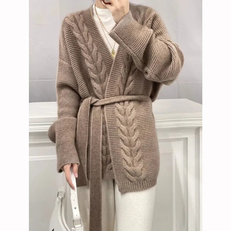VILZSTUDIOS Thick Warm Wool Cardigan