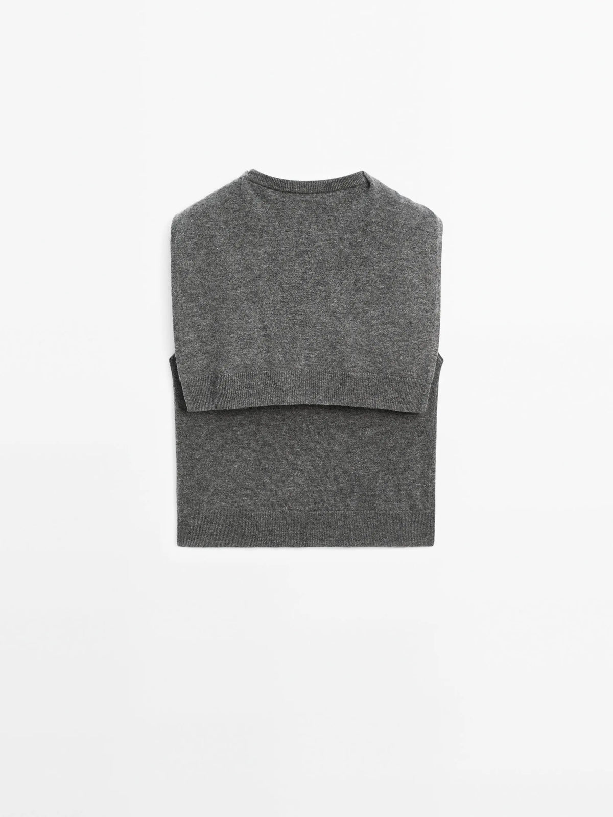 VILZSTUDIOS Grey Knit Sleeveless Sweater