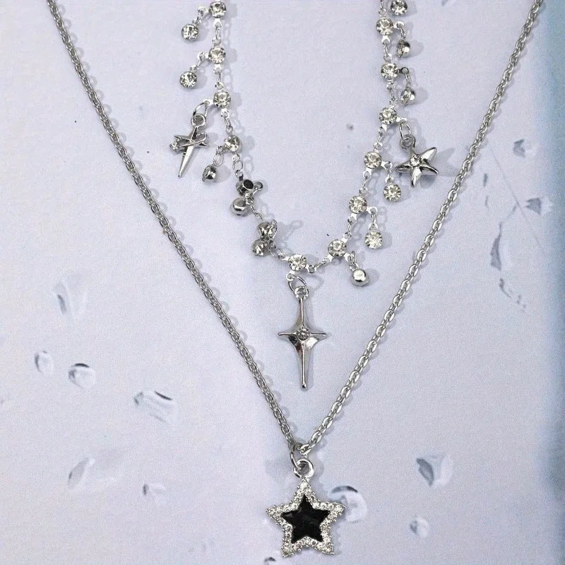 VILZSTUDIOS Doubled Layer Cool Star Necklace