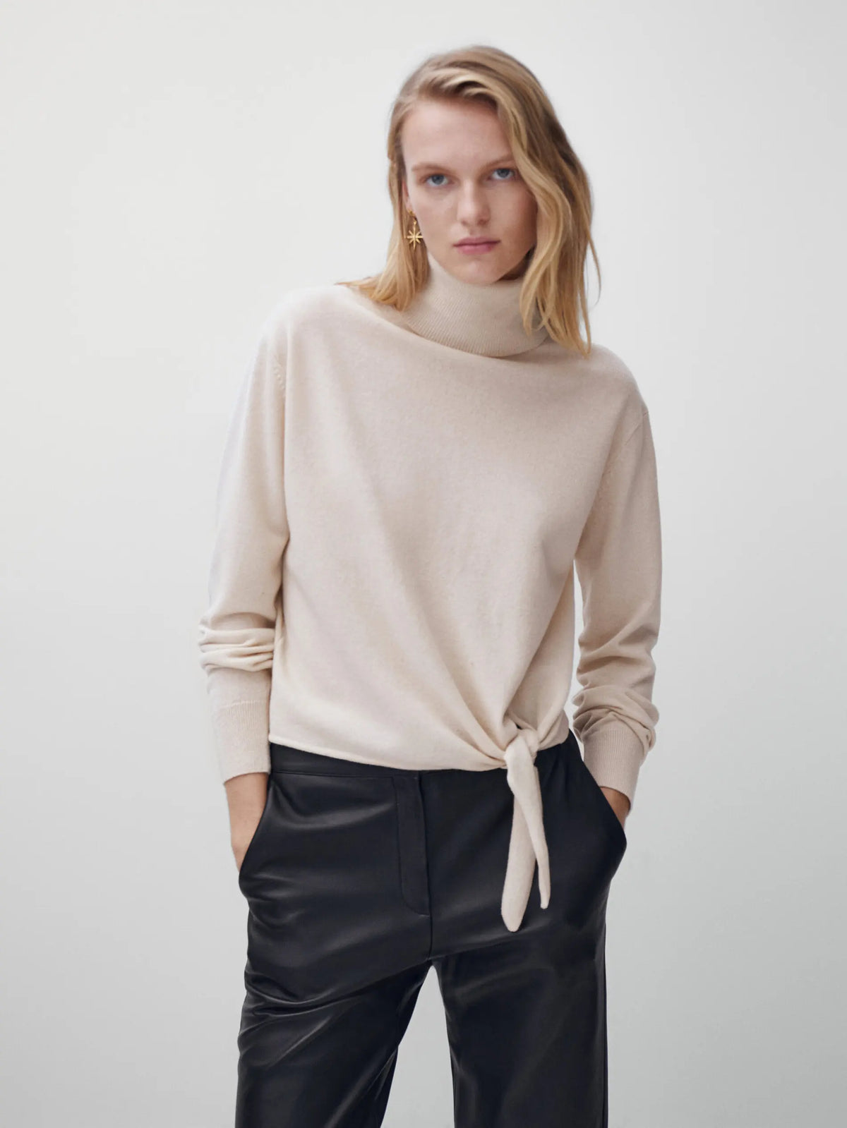 VILZSTUDIOS High Neck Wool Blend Sweater
